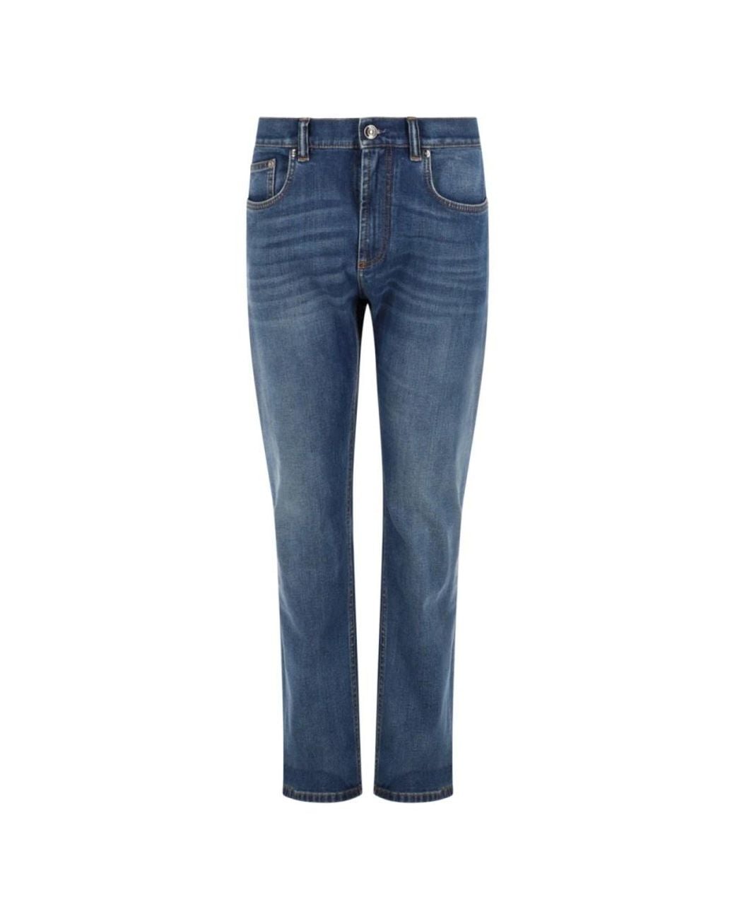 Versace Blue Slim Fit Jeans for men