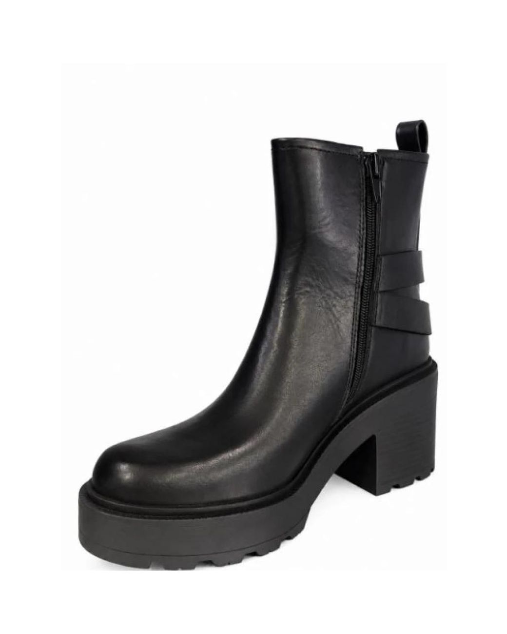 Pinko Black Leather Rubber Shoes