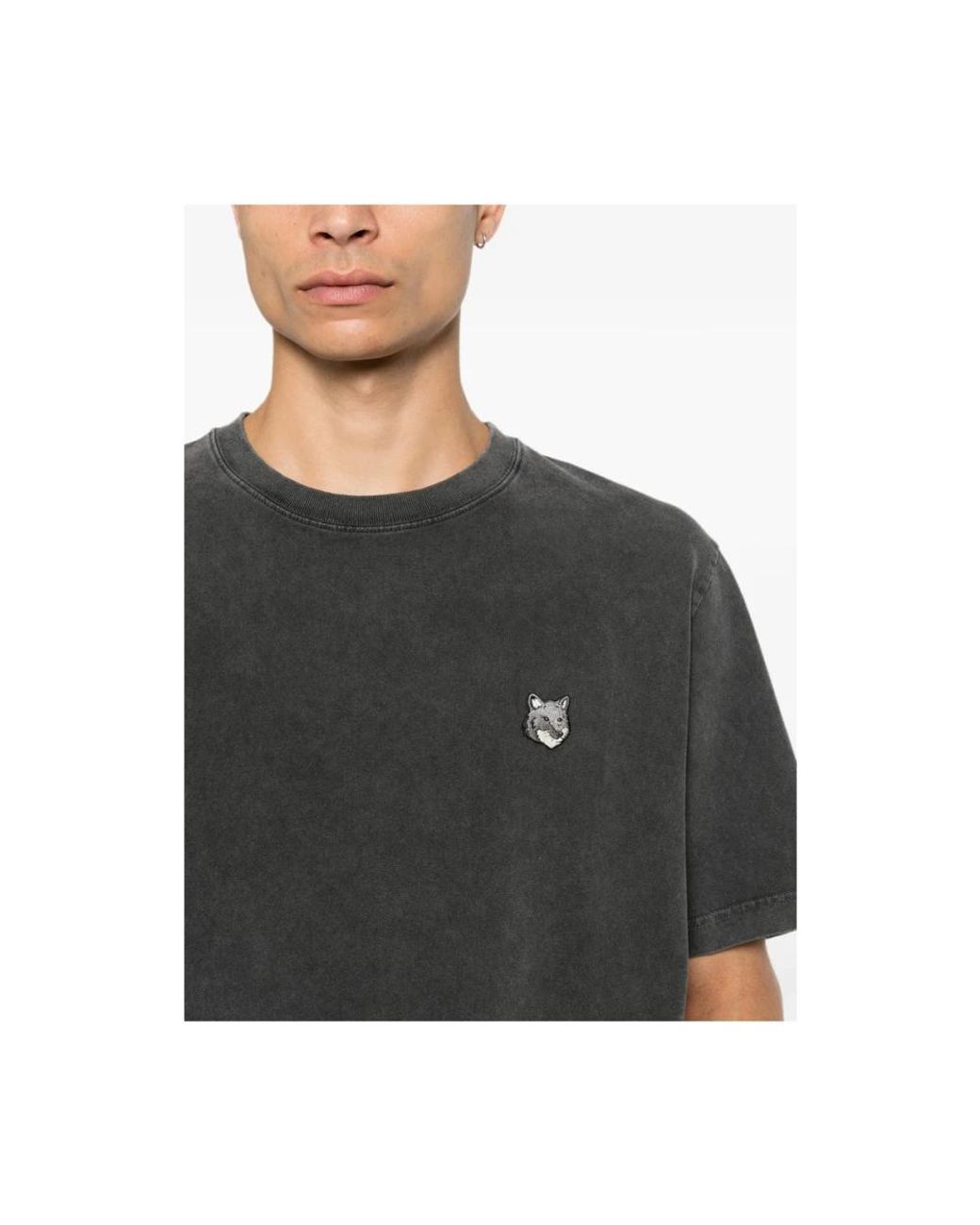 Maison Kitsuné Black T-Shirts for men