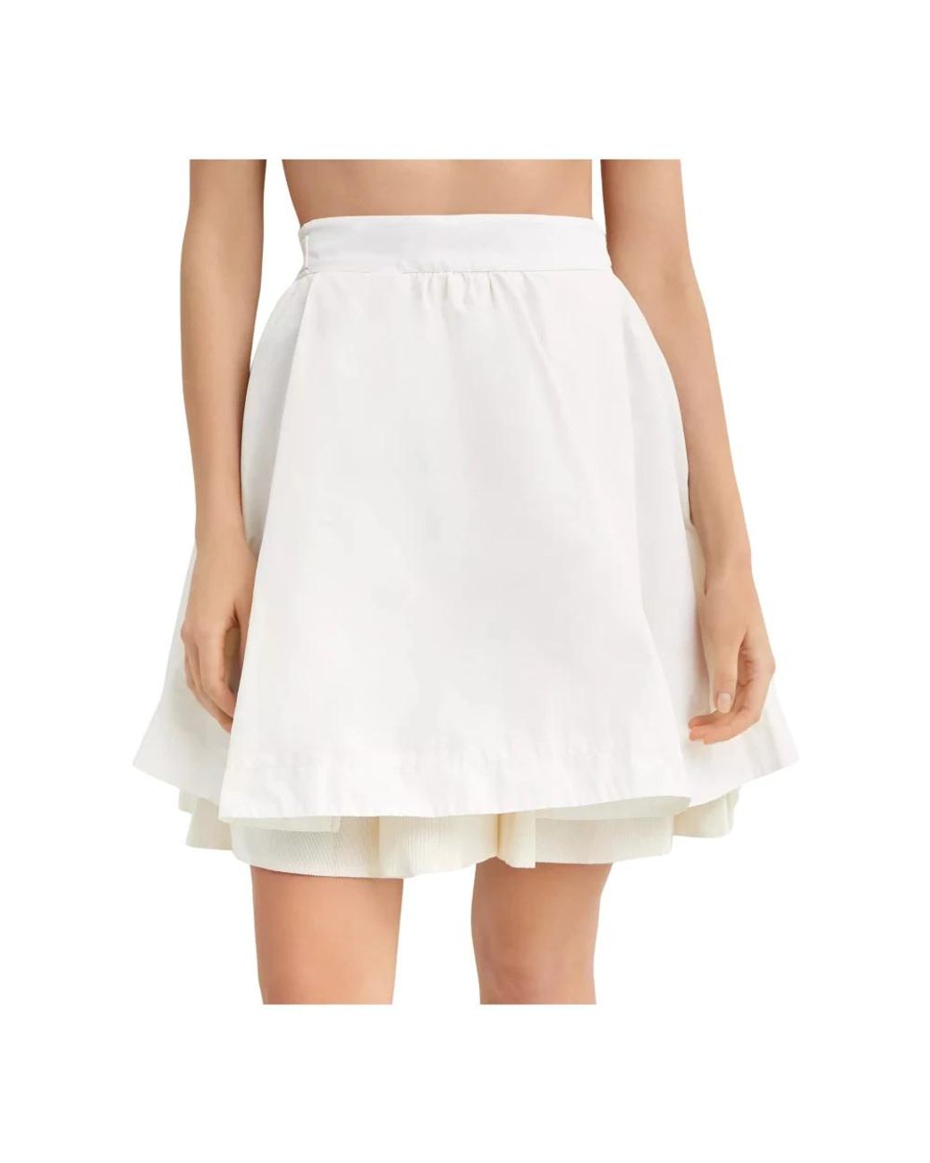 Moncler White Short Skirts