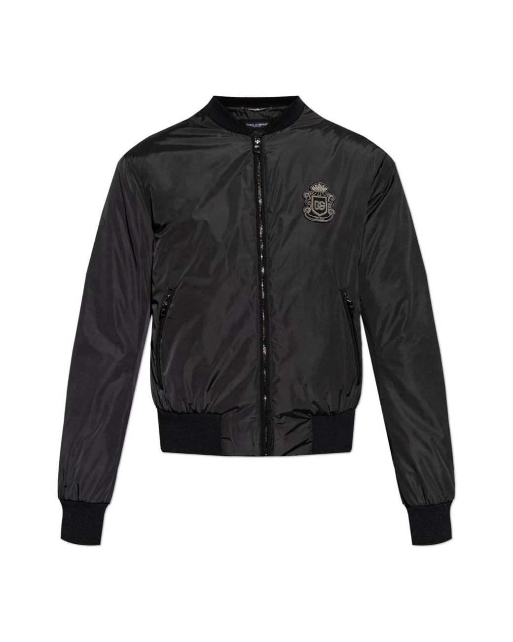 Dolce & Gabbana Black Bomber Jackets for men