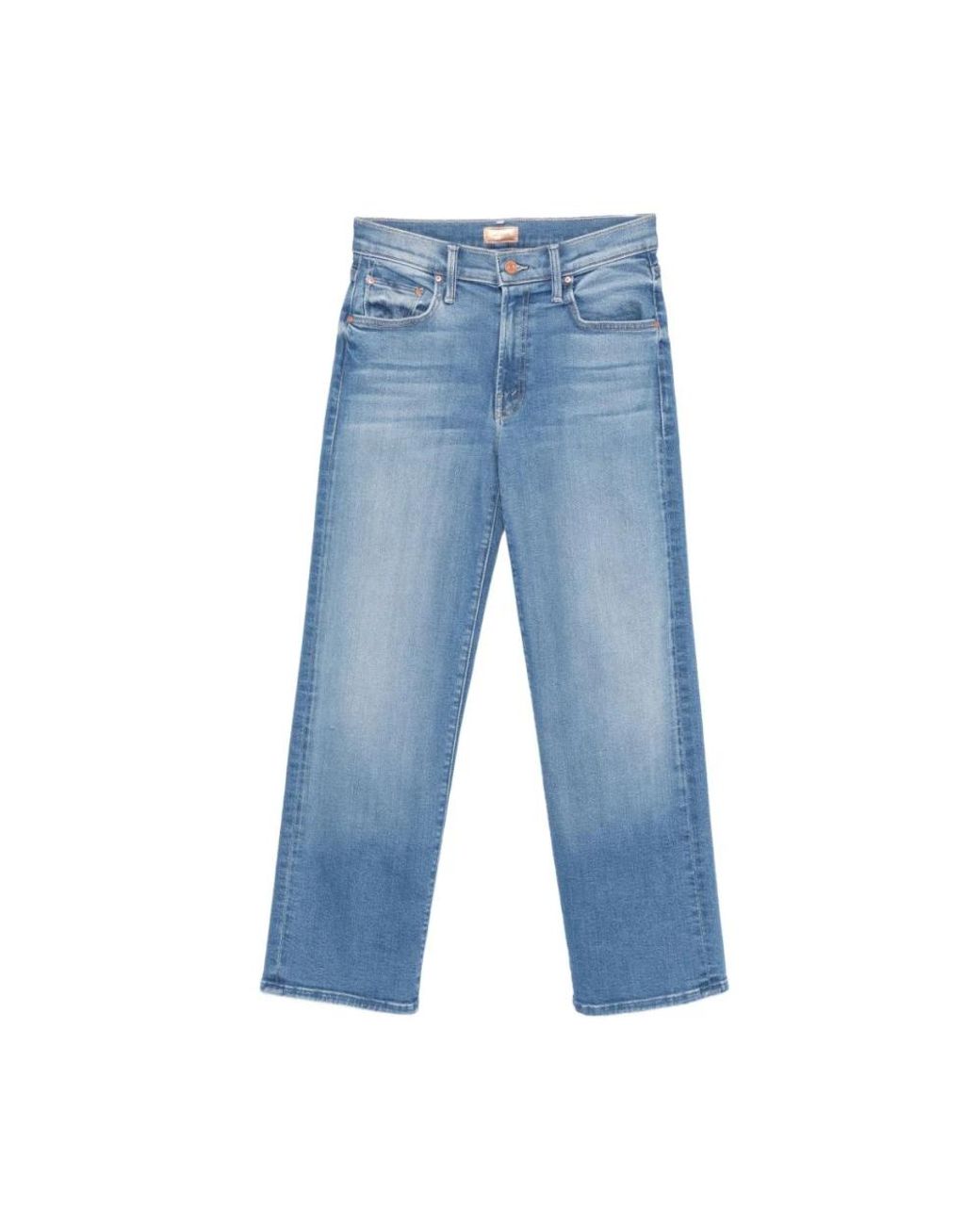 Mother Blue Cropped Jeans
