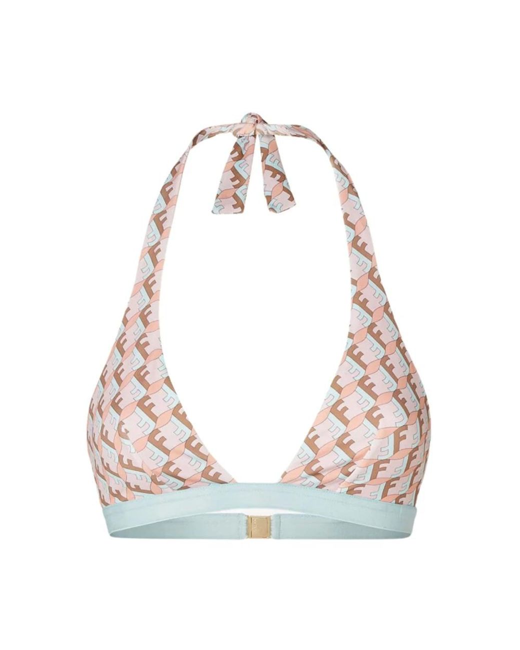 Fendi Badmode ,Roze ,Triangle Bikini Top Ff Waves in het Pink