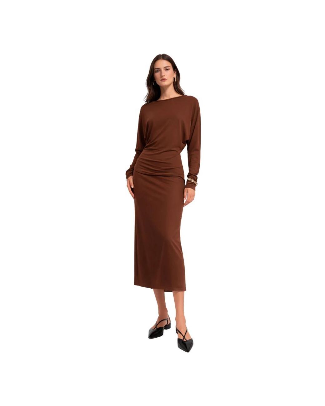 Max Mara Brown Midi Dresses