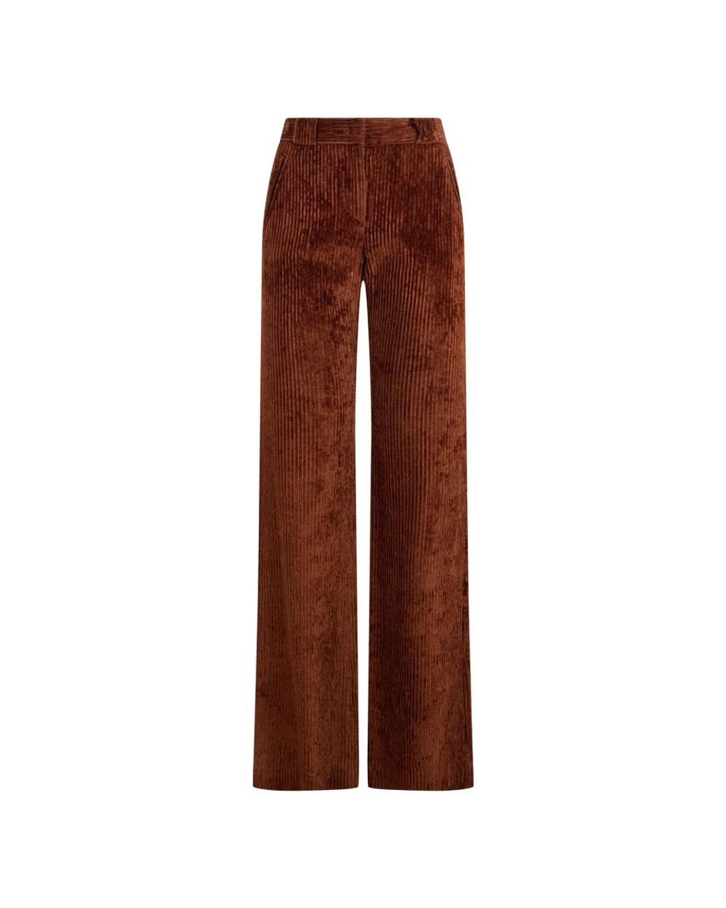 Alberta Ferretti Brown Wide Trousers