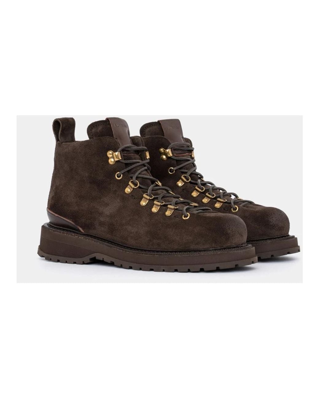 Buttero Brown Lace-Up Boots for men
