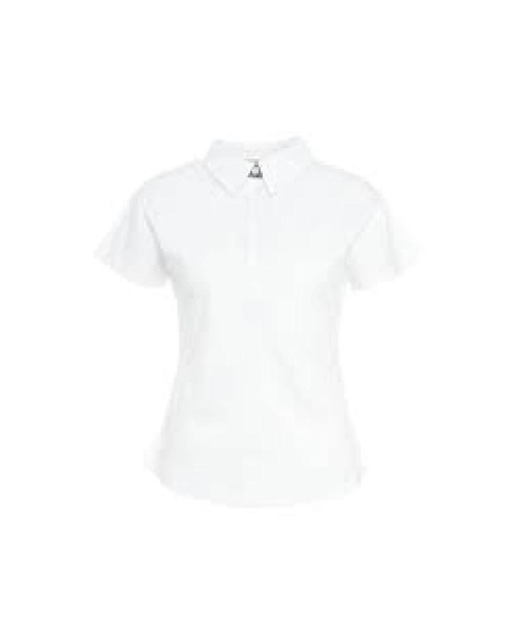 Herno Overhemden ,Wit ,Katoen Witte Monogram Polo Shirt Met Logo in het White