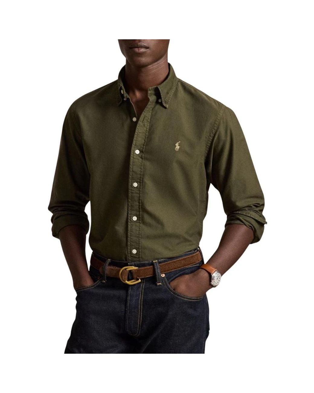 Polo Ralph Lauren Green Casual Shirts for men
