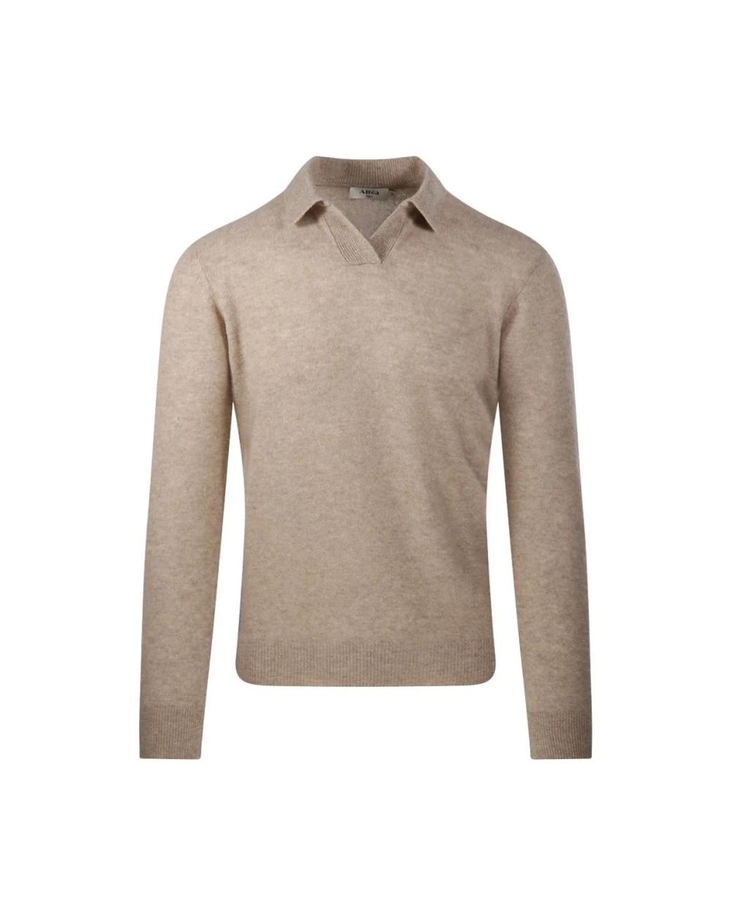 Altea Wool V Sweater in het Natural voor heren