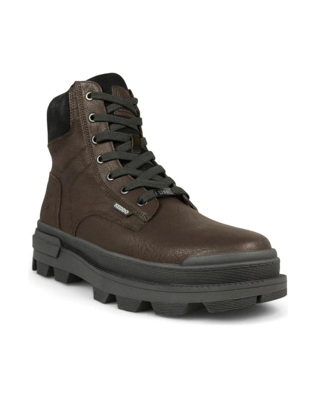 Keddo Brown Lace-Up Boots for men