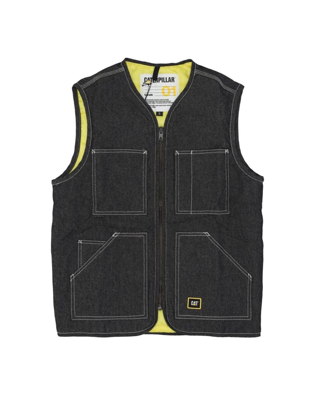 Vests di Caterpillar in Black da Uomo