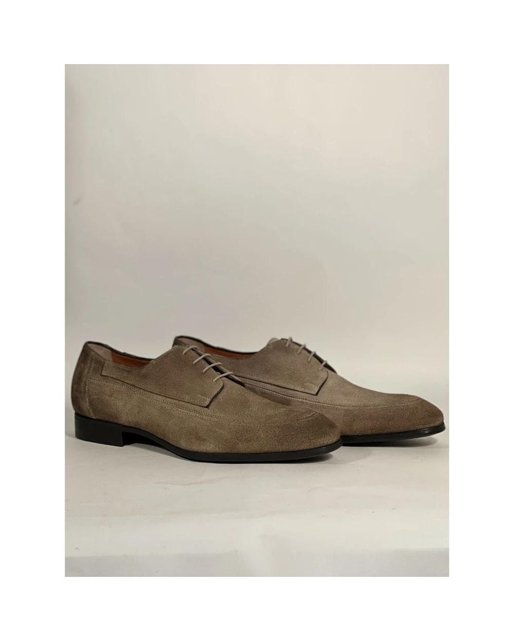 Santoni Brown Laced Shoes for men