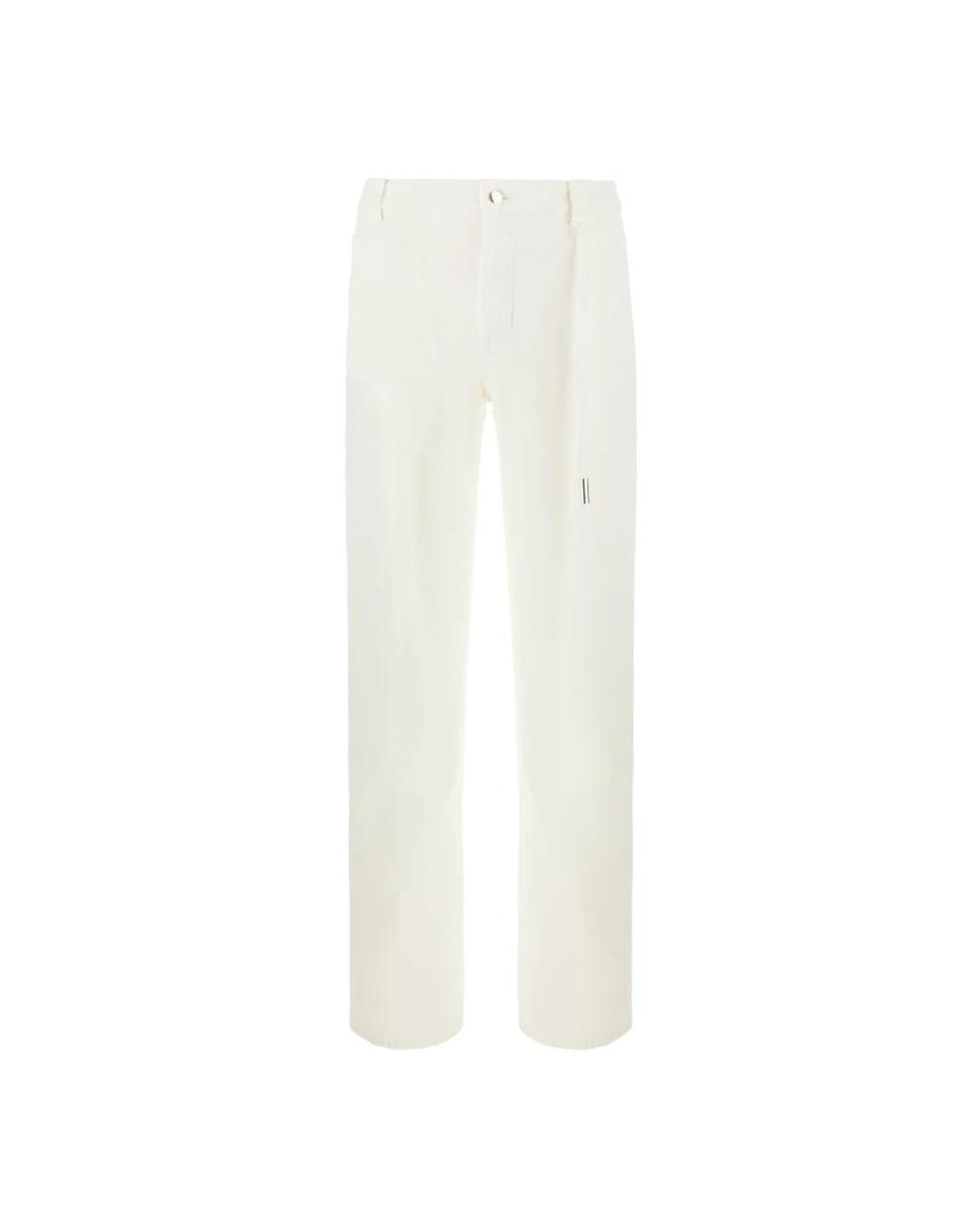 Ann Demeulemeester White Straight Trousers for men