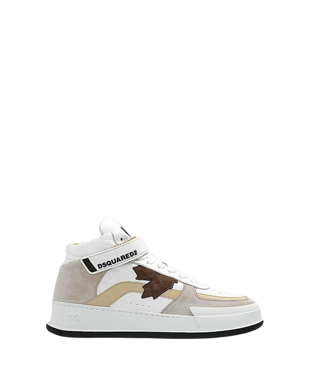 DSquared² Schoenen ,Wit ,Suède Leren En Suède Sneakers in het White voor heren