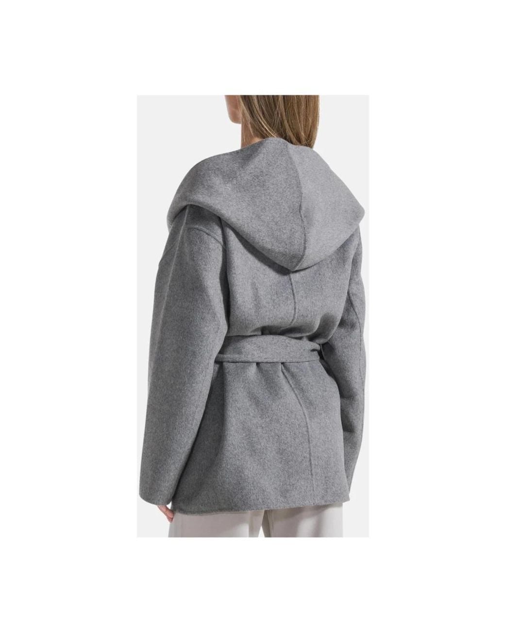 Belted Coats Deha de color Gray