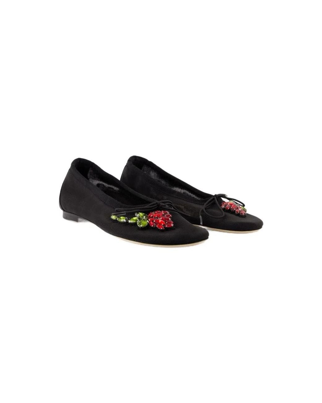 Simone Rocha Black Ballerina Shoes