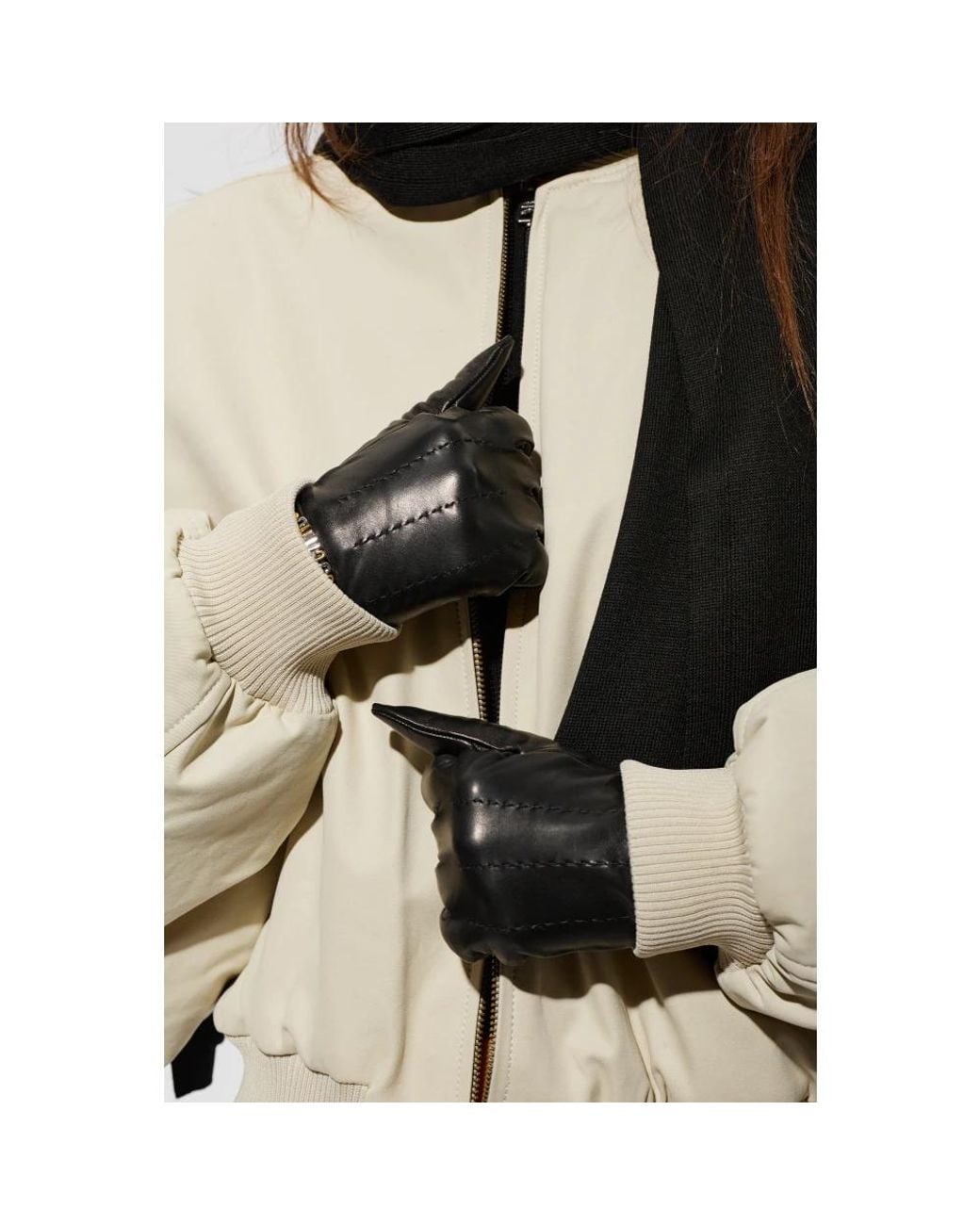 Gloves Moschino de color Black