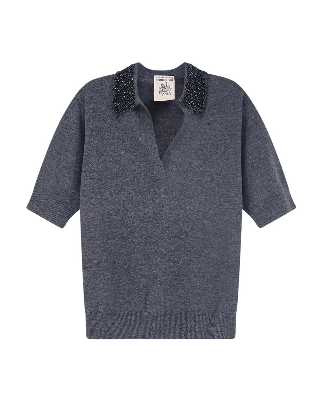Semicouture Blue Polo Shirts
