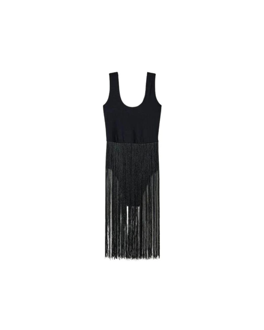 Twinset Tops ,Zwart ,Body Punt Franje in het Black