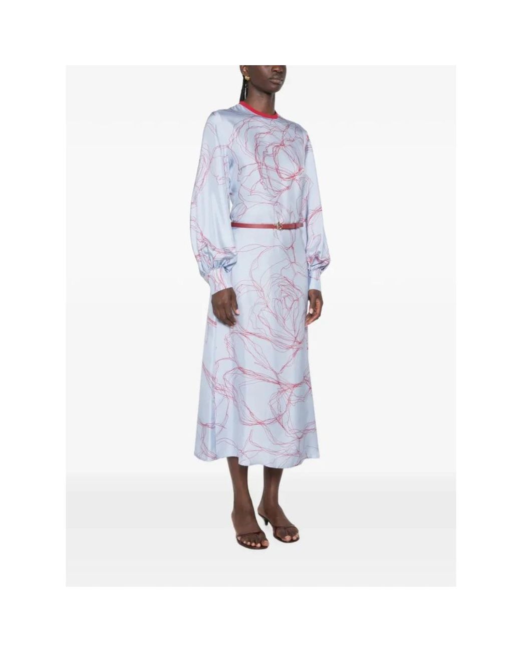 Fabiana Filippi Blue Midi Dresses