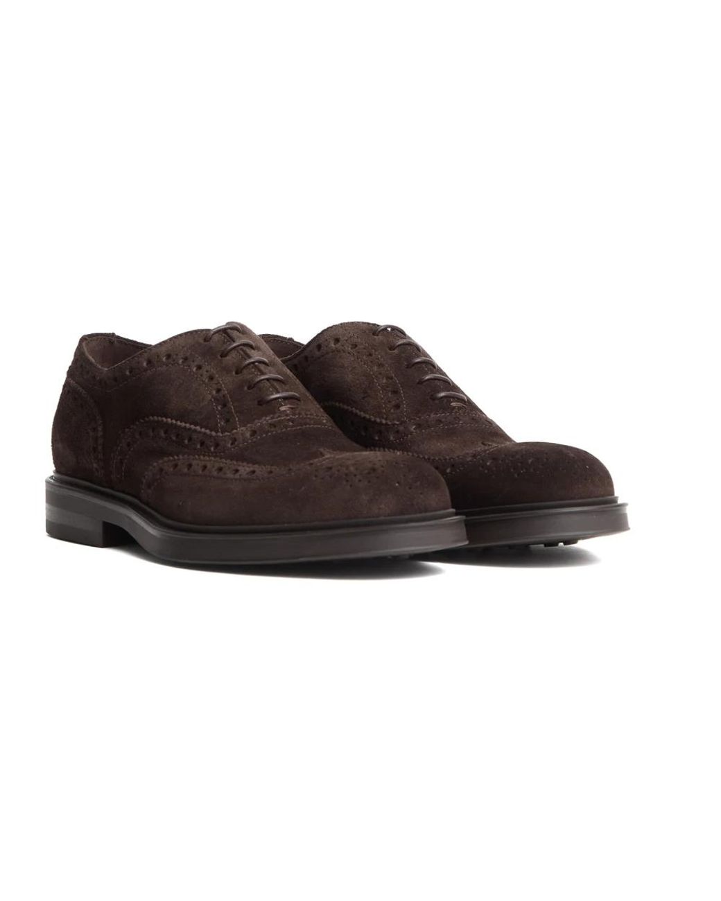 Green George Brown Laced Shoes for men