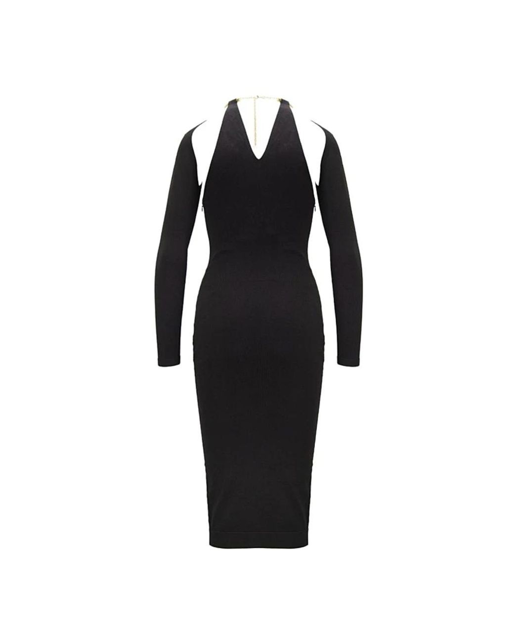 Elisabetta Franchi Black Midi Dresses