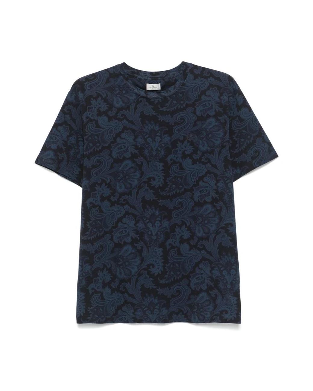 Etro Tops ,Blauw ,Katoen Roma T-Shirt in het Blue voor heren