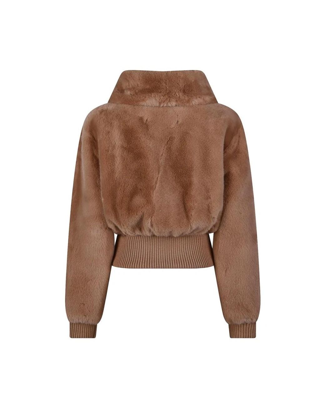 Pinko Brown Faux Fur & Shearling Jackets
