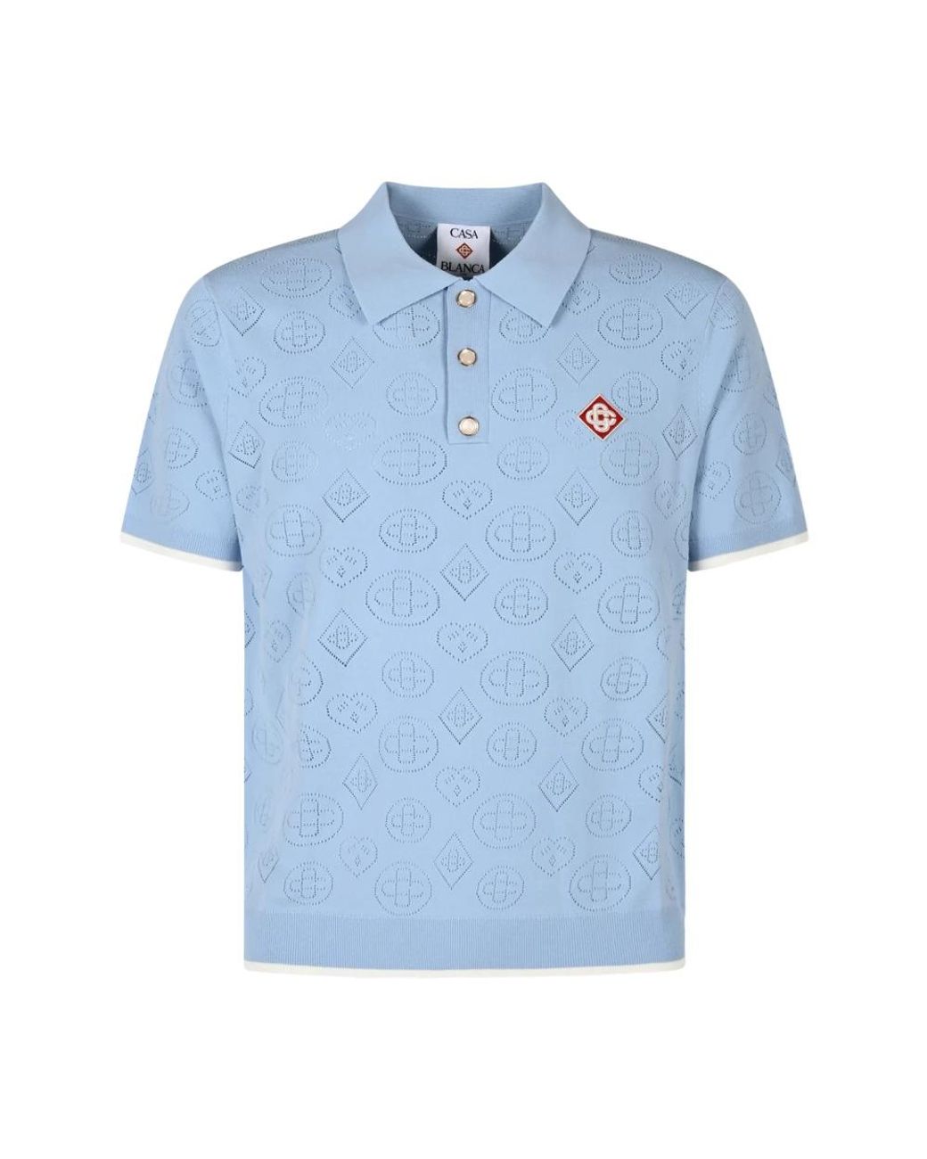 Casablanca Blue Polo Shirts for men
