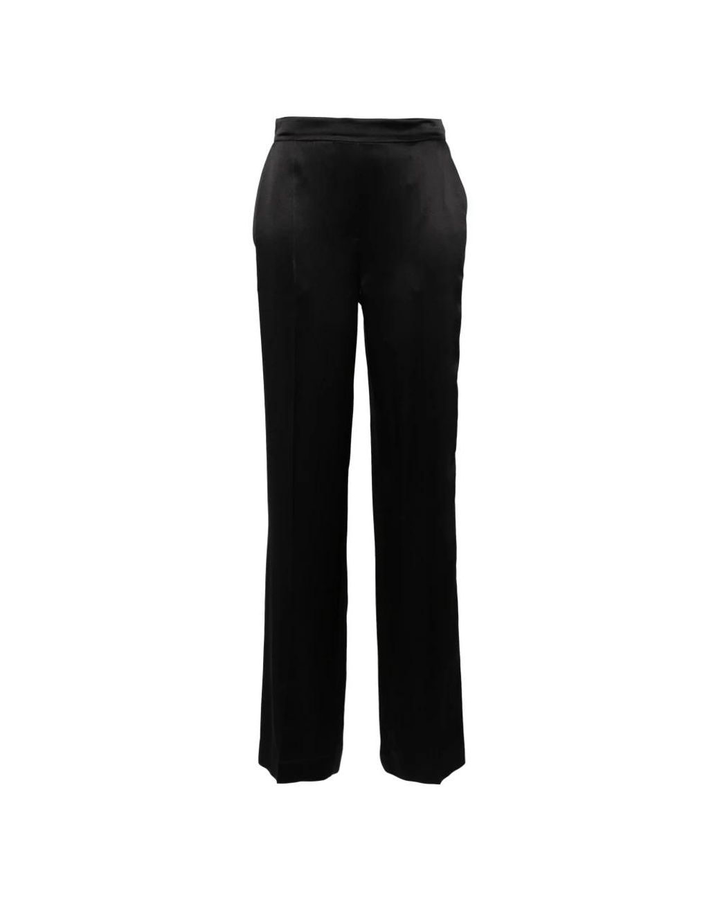 Joseph Broeken ,Zwart ,Satijn Zwarte Casual Broek Van Zijde Satijn in het Black