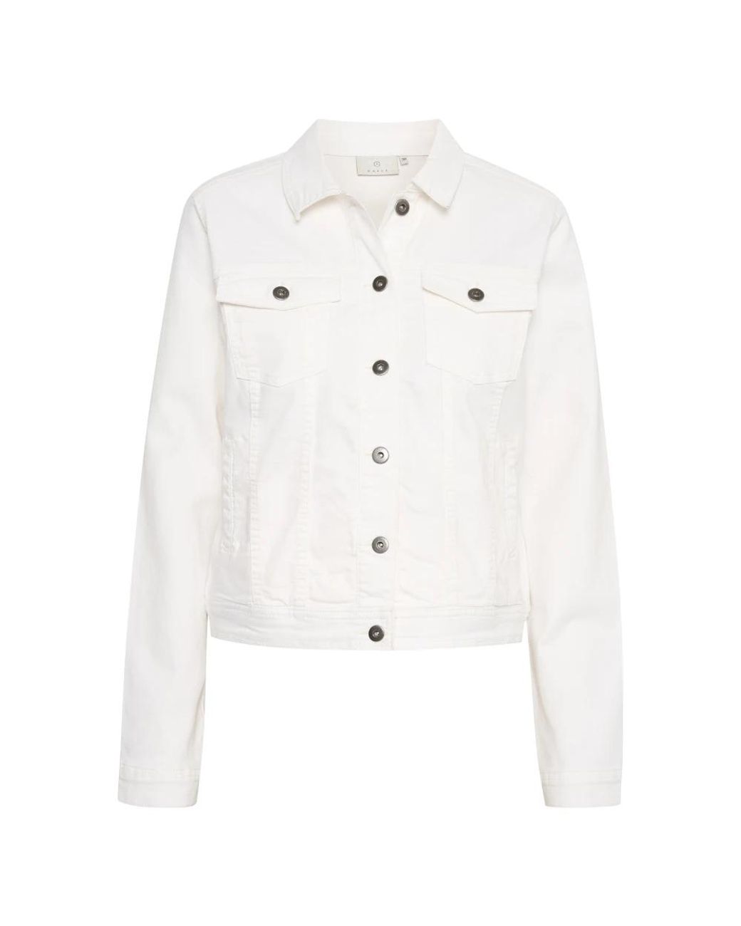 Kaffe Jassen ,Wit ,Denim Kazelina Denim Jas in het White