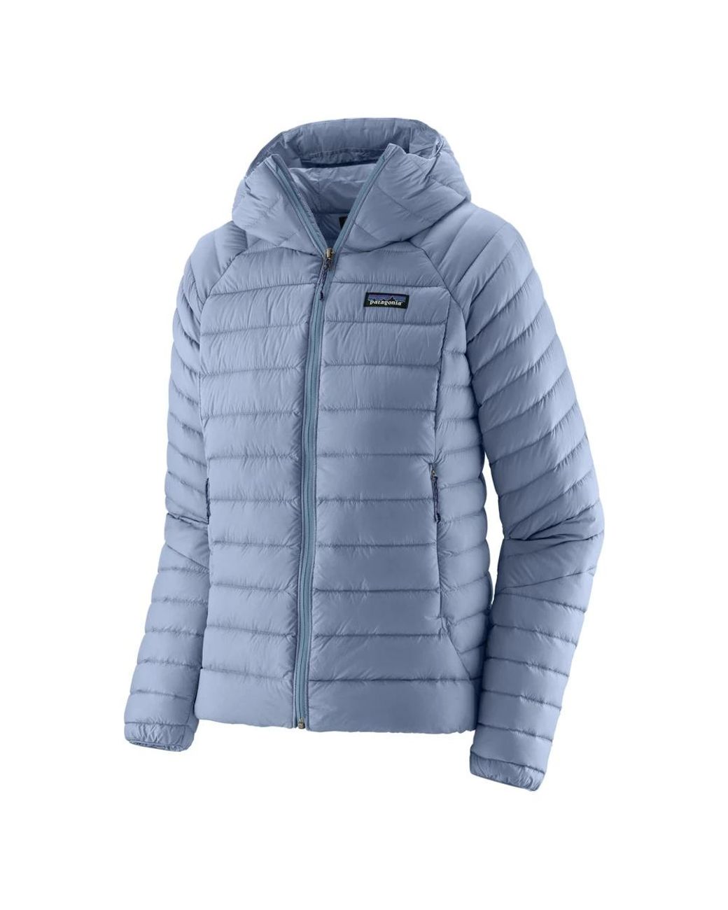 Patagonia Blue Logo-Appliqué Puffer Jacket