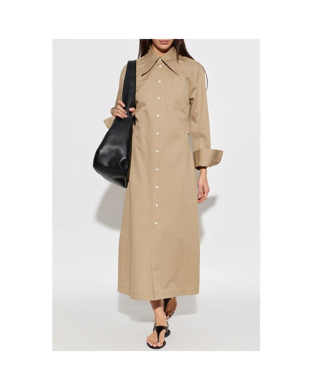 AMI Natural Shirt Dresses