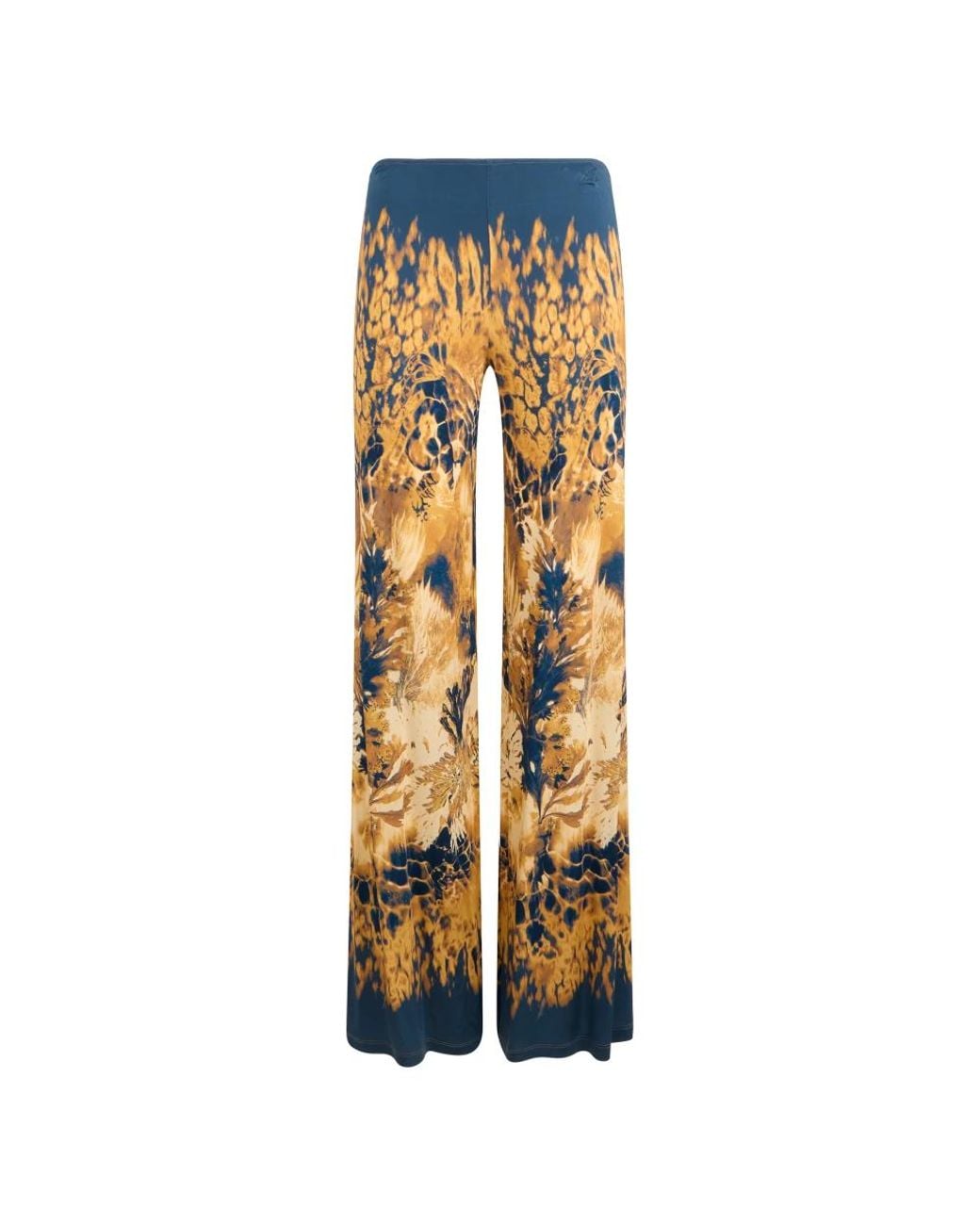 Alberta Ferretti Metallic Wide Trousers