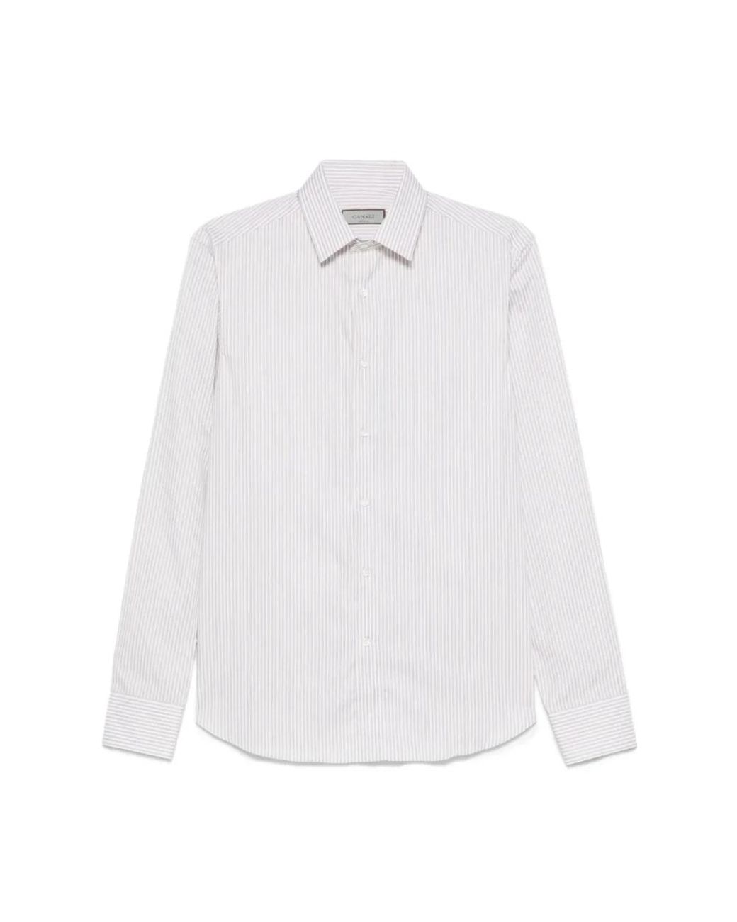 Canali White Formal Shirts for men