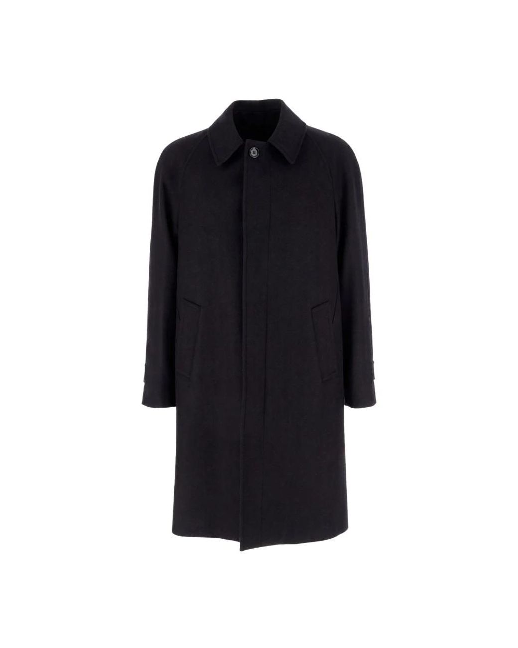 Lardini Black Single-Breasted Coats for men