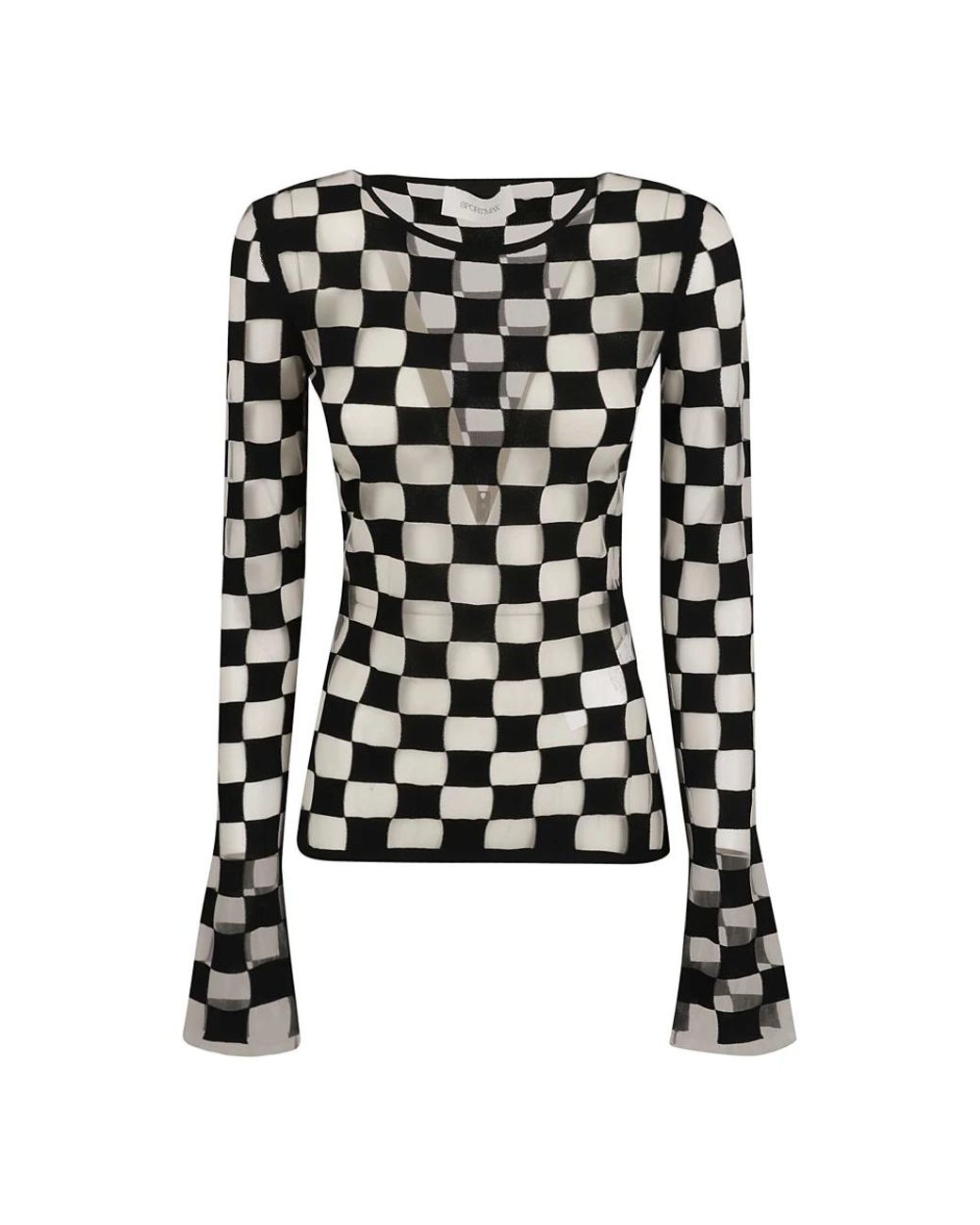 Sportmax Black Long Sleeve T-Shirts