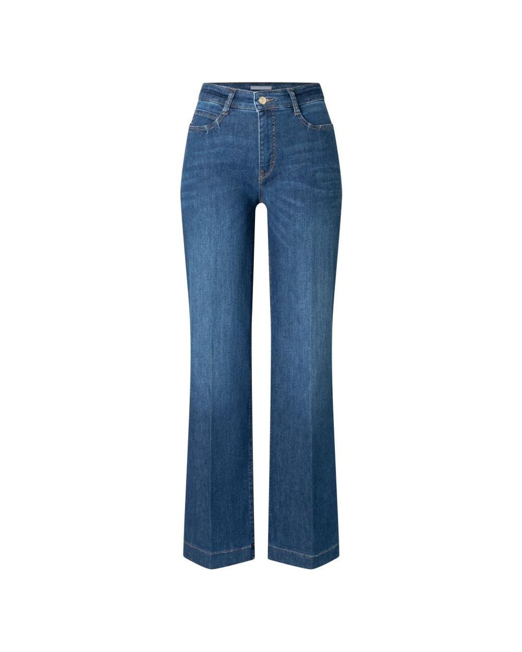 M·a·c Wide Jeans in het Blue