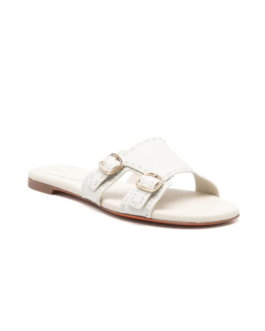 Sliders di Santoni in White