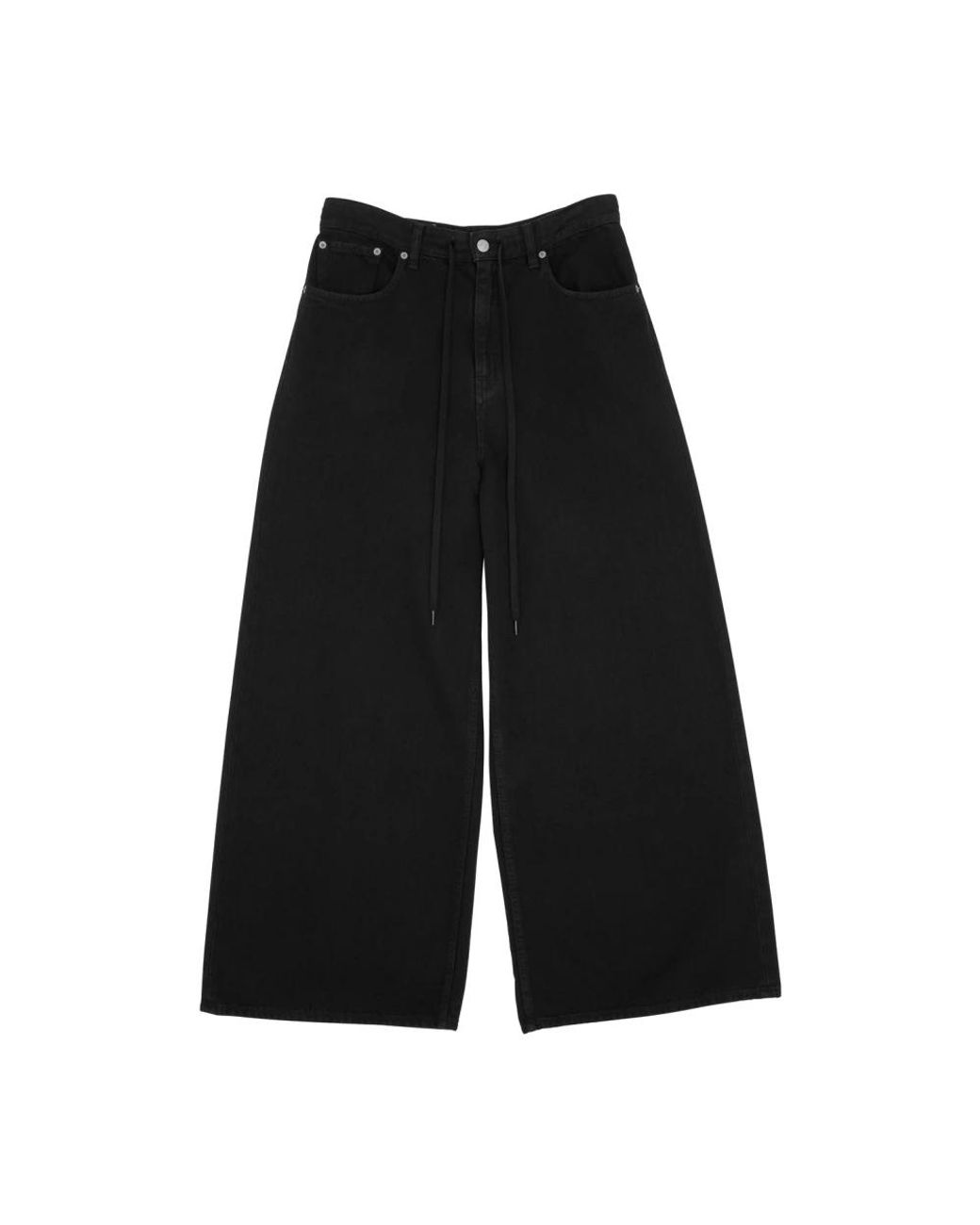 MM6 by Maison Margiela Black Wide Jeans