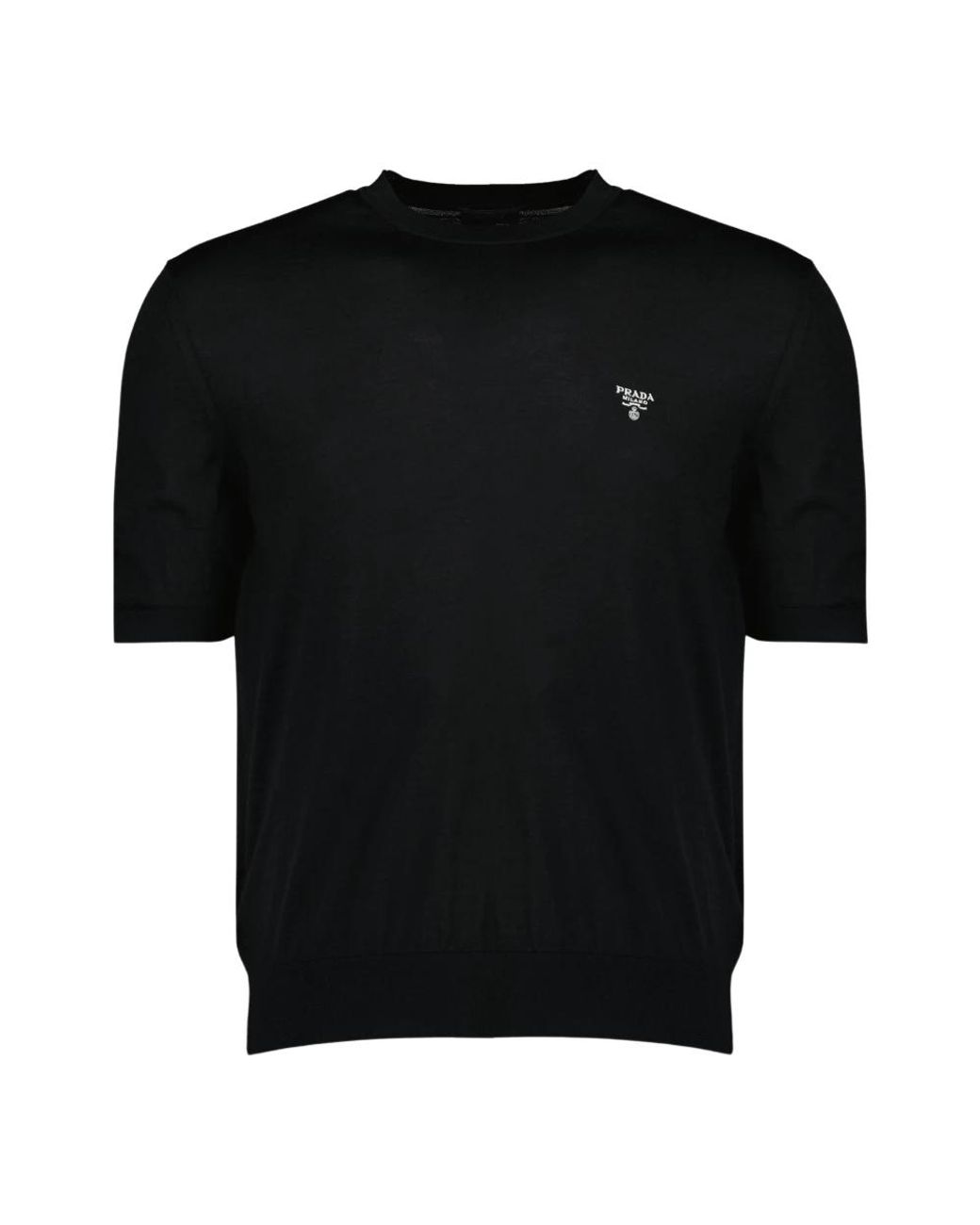 Prada Rondgebreide Kleding in het Black voor heren