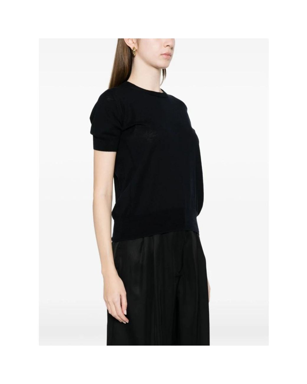 C.T.Plage Black Round-Neck Knitwear