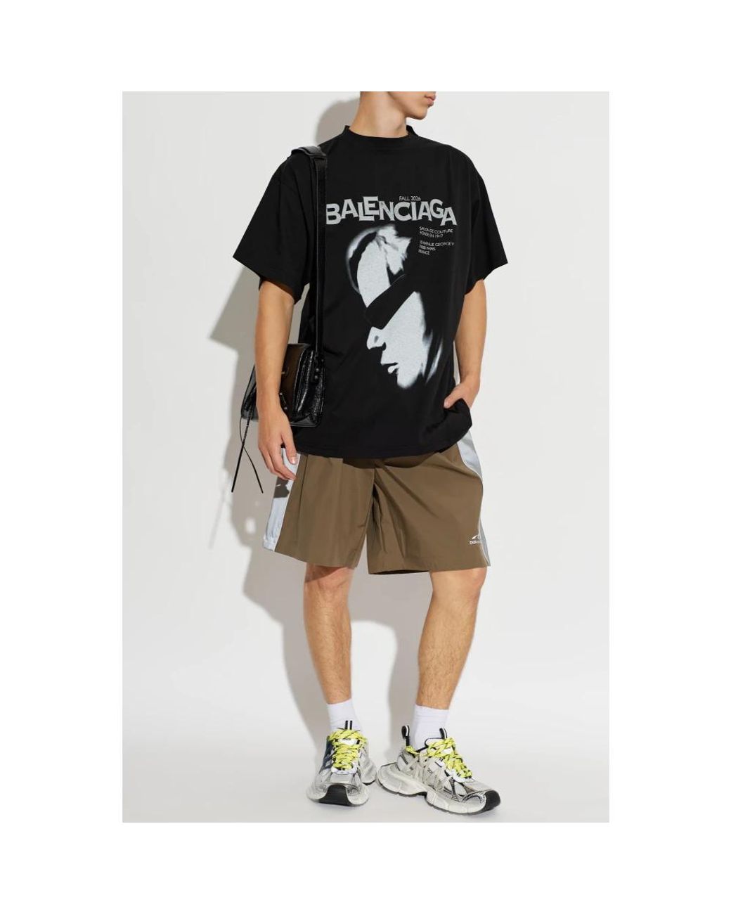 Balenciaga Green Casual Shorts for men