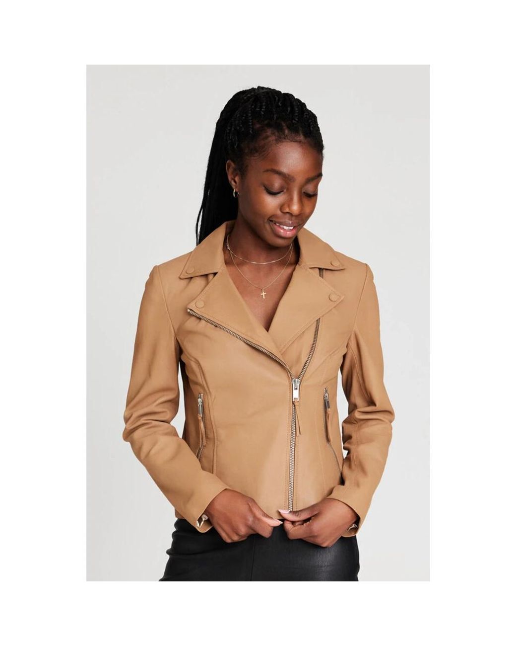 Leather Jackets di Btfcph in Brown