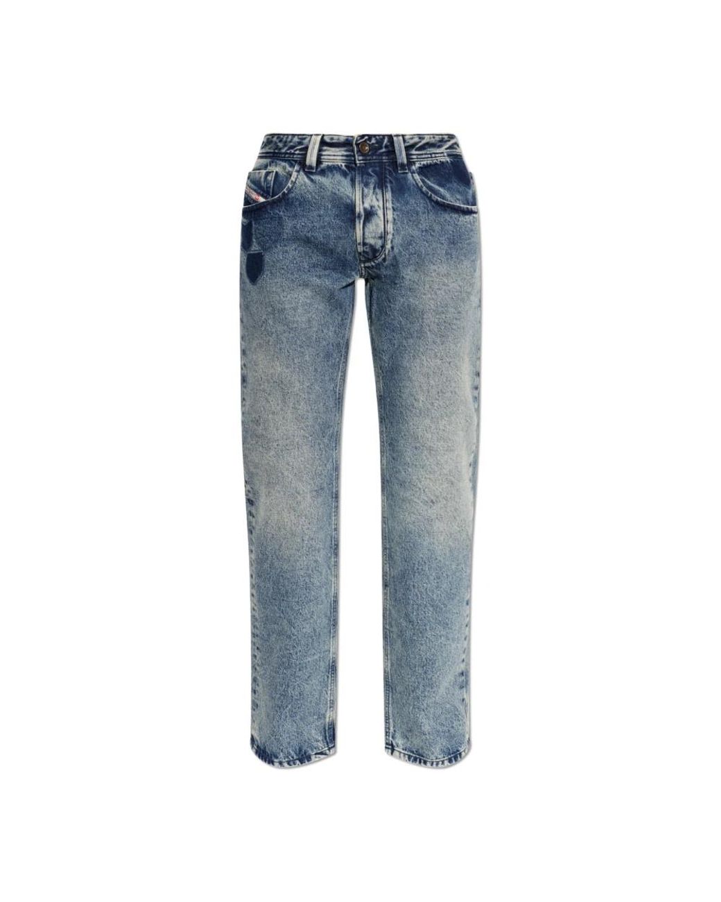 DIESEL Blue Straight Fit Jeans for men