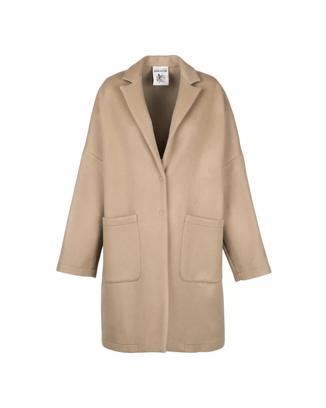 Semicouture Natural Single-Breasted Coats