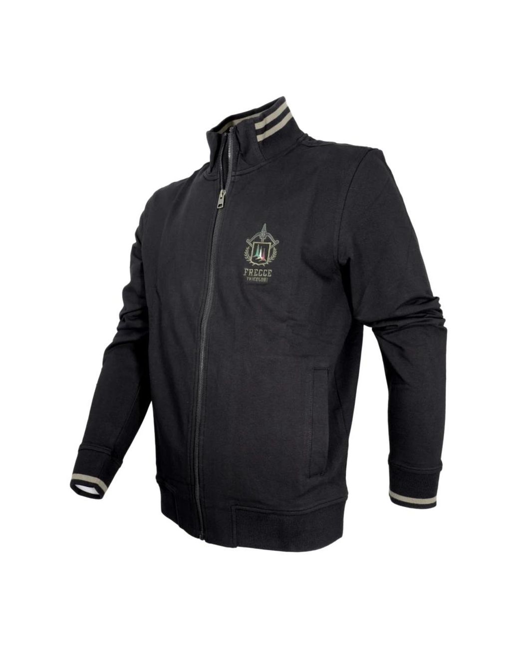 Aeronautica Militare Black Zip-Throughs for men