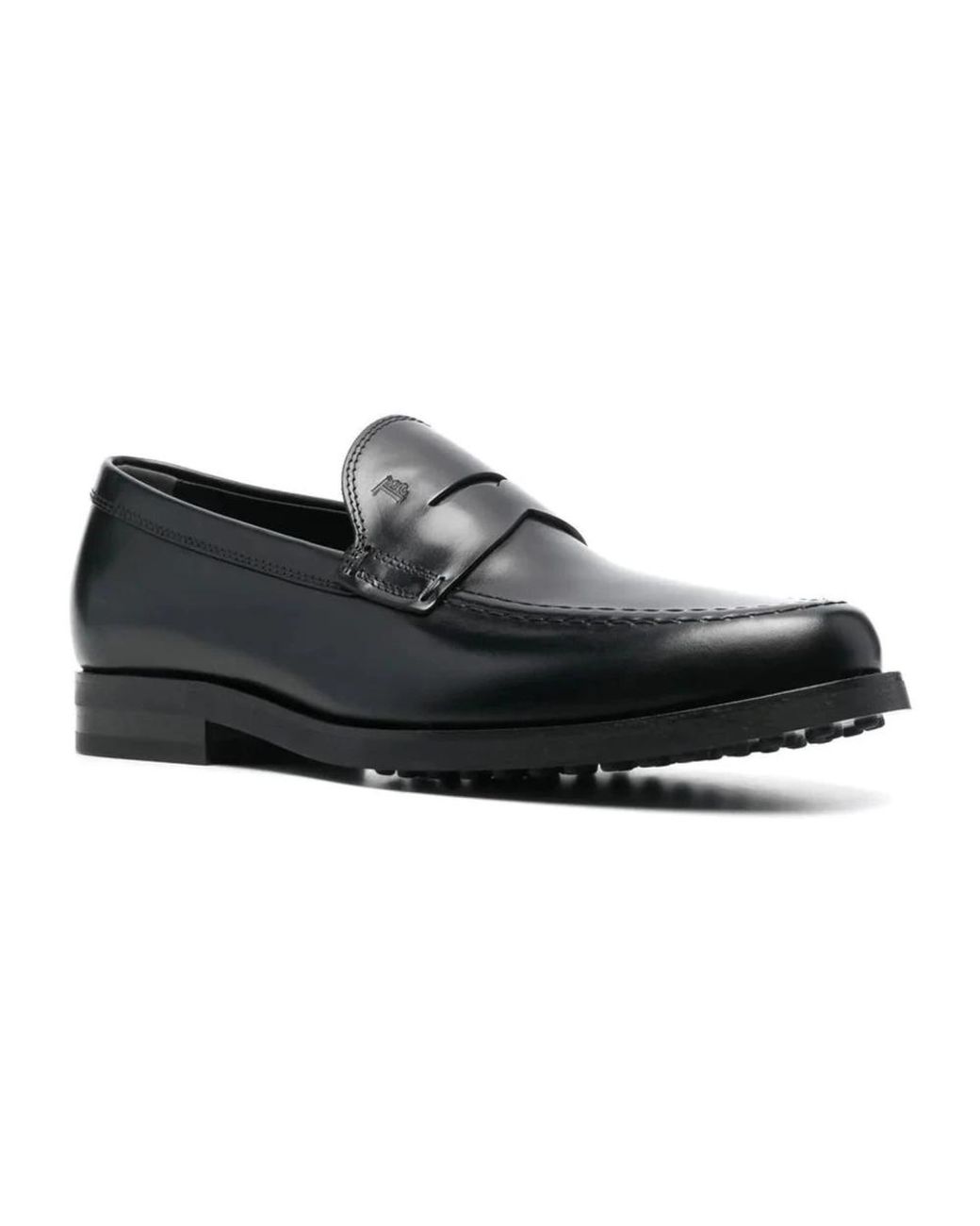 Tod's Zeitlose schwarze Lederslipper in Black für Herren
