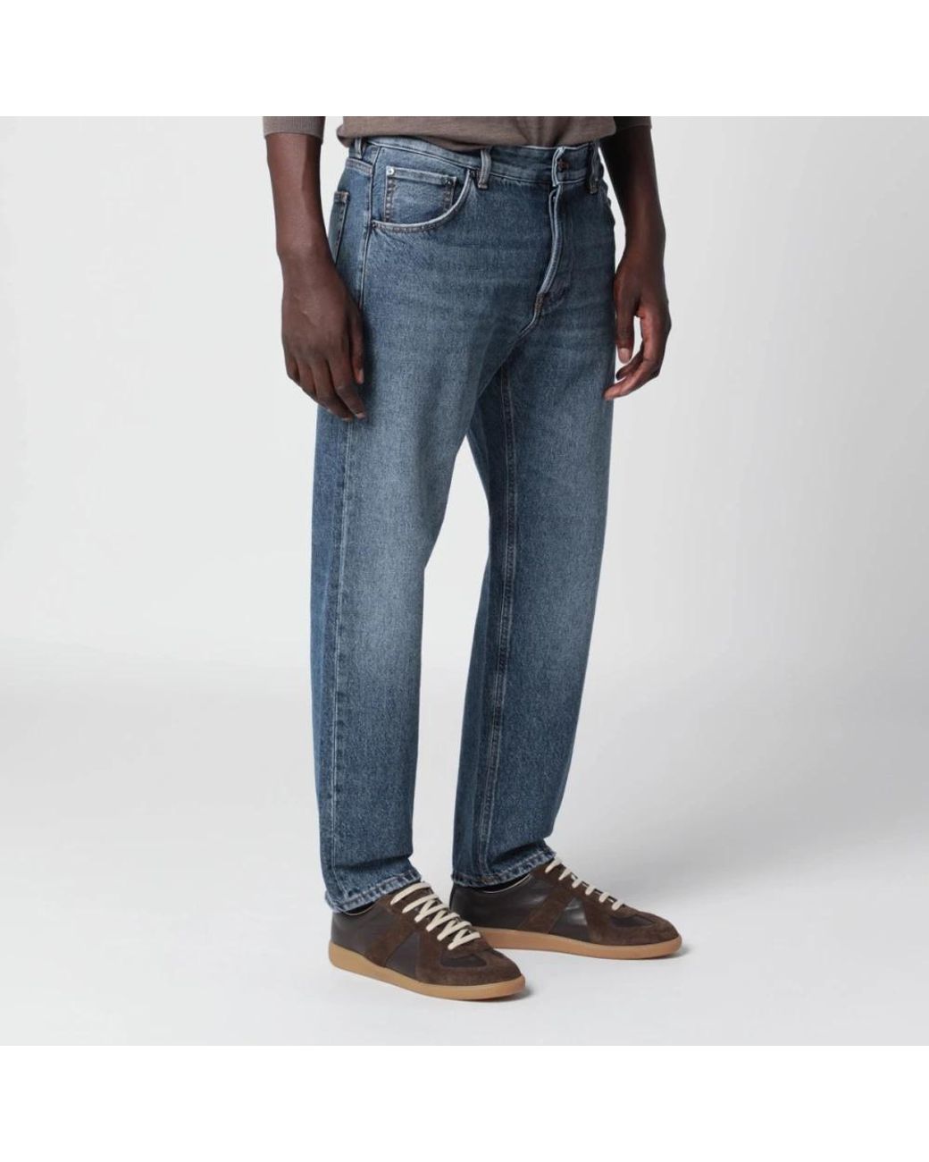 PT Torino Blue Straight Fit Jeans for men