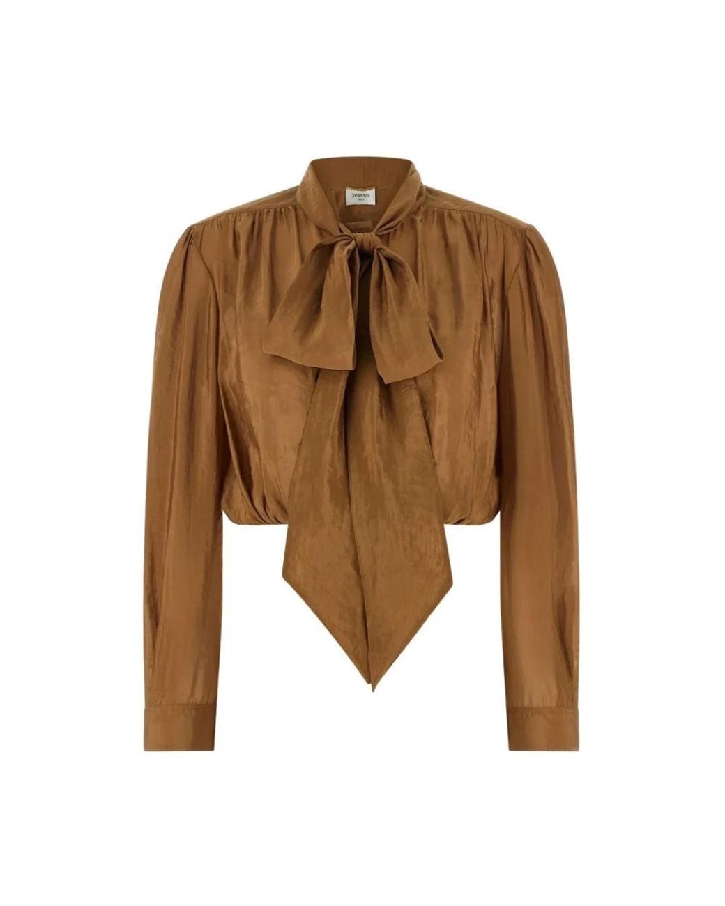 Saint Laurent Brown Blouses